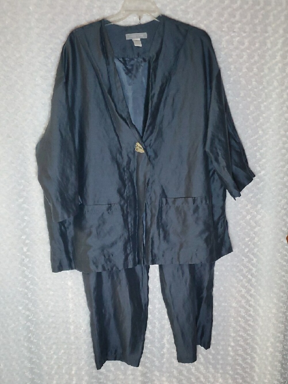 Modern Soul Men's Navy Elastic-Waist Casual Jogger Suit top 2x pants 1x